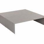 Verin Coffee Table- Greige, 60"W x 31.25"D x 16"H