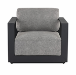 Tavira Armchair, Charcoal- Lanikai Salt and Pepper