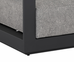 Tavira Armchair, Charcoal- Lanikai Salt and Pepper