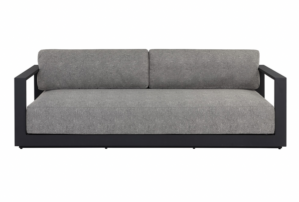 Tavira Sofa, Charcoal- Lanikai Salt and Pepper