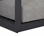 Tavira Sofa, Charcoal- Lanikai Salt and Pepper