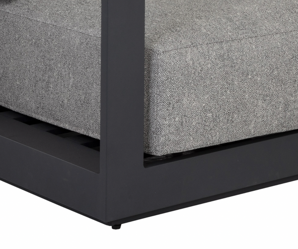 Tavira Sofa, Charcoal- Lanikai Salt and Pepper