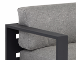 Tavira Sofa, Charcoal- Lanikai Salt and Pepper