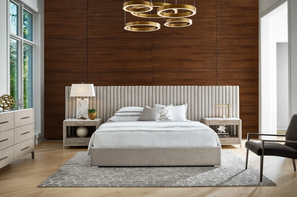 Modern Decker Wall Bed with Panels, King