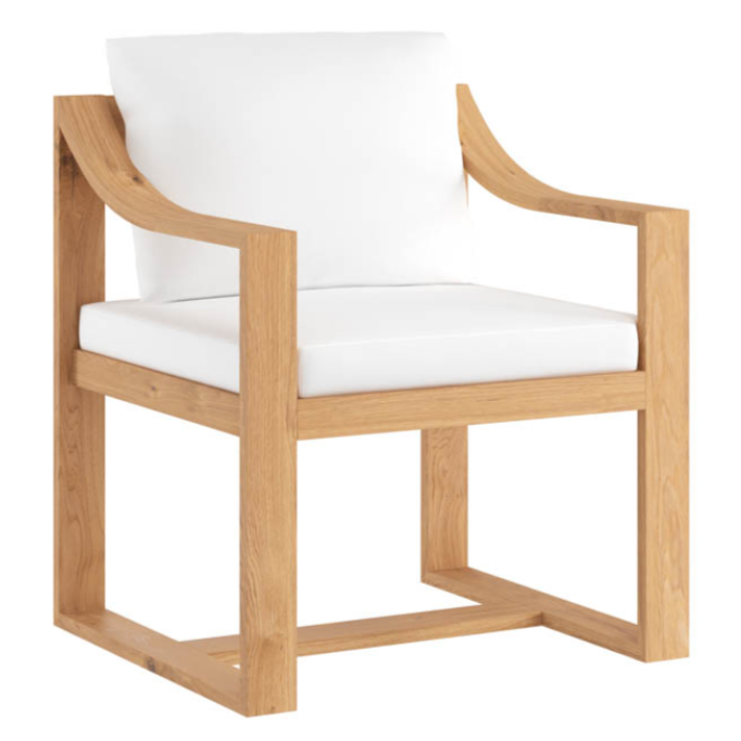 Tahiti Dining Armchair, Pallazo Cream