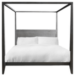 Reclaimed Teak Canopy Bed - Grey, King & Queen