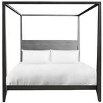 Reclaimed Teak Canopy Bed - Grey, King & Queen