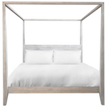 Archived Reclaimed Teak Canopy Bed - Lightened, King & Queen