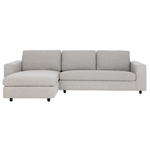 Ethan Sofa - Left Facing Chaise, Marble Performance Fabric - Contract Viable