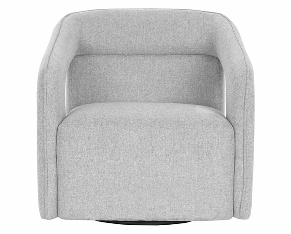 Kendrick Swivel Lounge Chair, Belfast Heather Grey