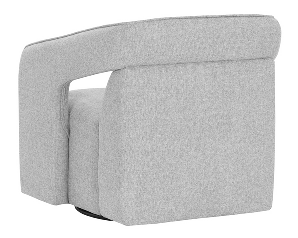 Kendrick Swivel Lounge Chair, Belfast Heather Grey