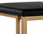 Boone Barstool, Champagne Gold/ Onyx