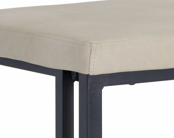 Boone Barstool, Black/ Bravo Cream