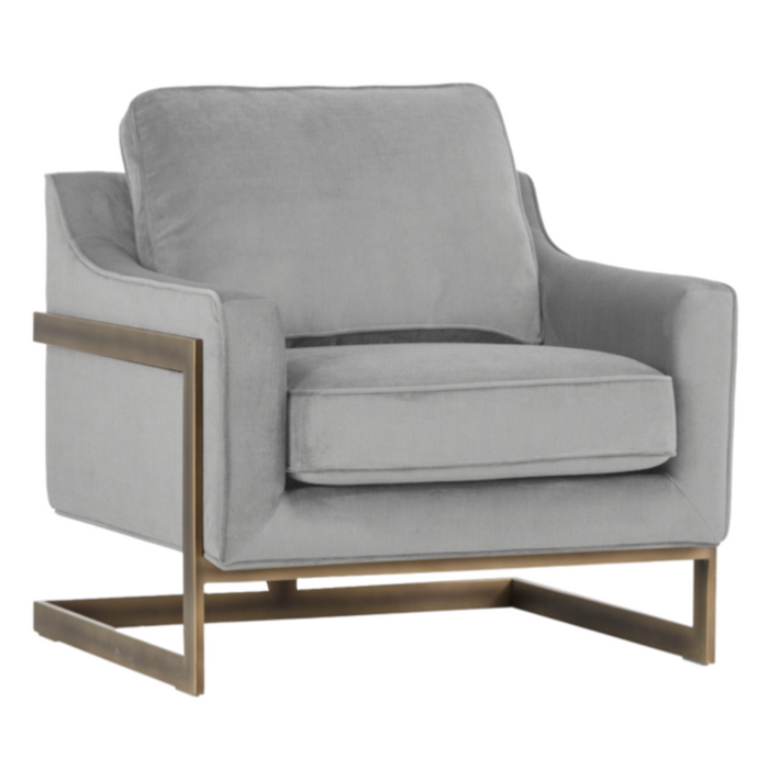 Kalmin Lounge Chair, Polo Club Stone