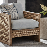 Capitola Lounge Chair with Soft Blue Performance Fabric