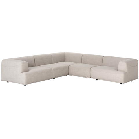 Darren Sectional Set, Moto Stucco Performance Fabric - Contract Viable