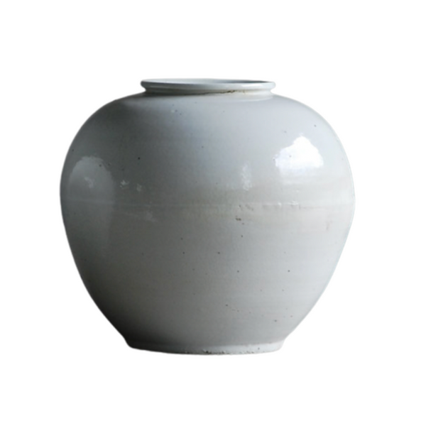 Rustic White Vase, 13"