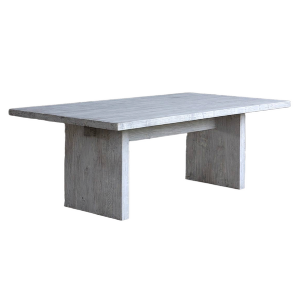 Reclaimed Elm Plank Table- Solid Leg, 2 Finish Options, 84" x 43"