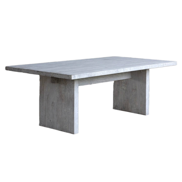 Reclaimed Elm Plank Table- Solid Leg, 2 Finish Options, 84" x 43"