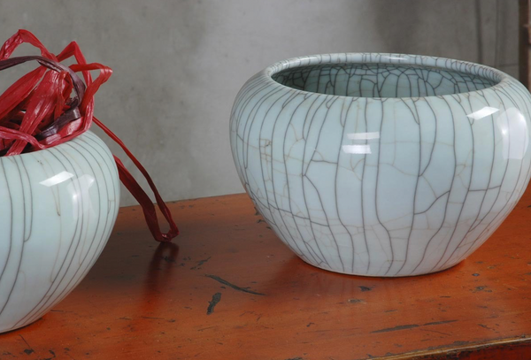 Crazed Celadon Vase