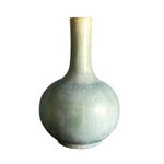 Weathered Blue Glaze Vase, 15"
