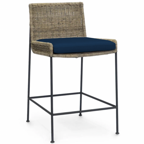 Nora Barstool - Navy Fabric