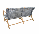 Catherine Outdoor Club Settee- Ash