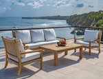 Hudson DS Lounge Chair, Natural Cord/Canvas