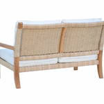 Hudson Settee, Natural Cord/Canvas