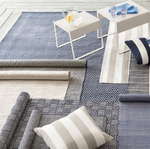 Catamaran Indoor/ Outdoor Pillow- Pearl Grey/White Stripe, 21" x 21"