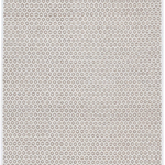 Honeycomb Woven Wool Rug, Ivory/ Grey