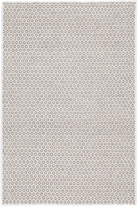 Honeycomb Woven Wool Rug, Ivory/ Grey