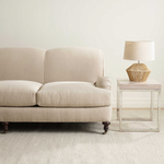 Honeycomb Woven Wool Rug, Ivory/ Grey