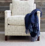 Honeycomb Woven Wool Rug, Ivory/ Grey