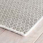 Honeycomb Woven Wool Rug, Ivory/ Grey