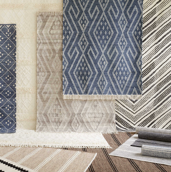 Malta Woven Wool Rug, Natural