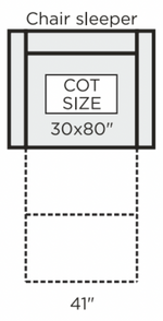 Monika Sleeper Chair- Cot Size, Oliver 515