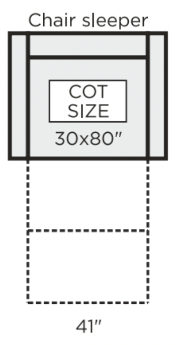 Monika Sleeper Chair- Cot Size, Oliver 515