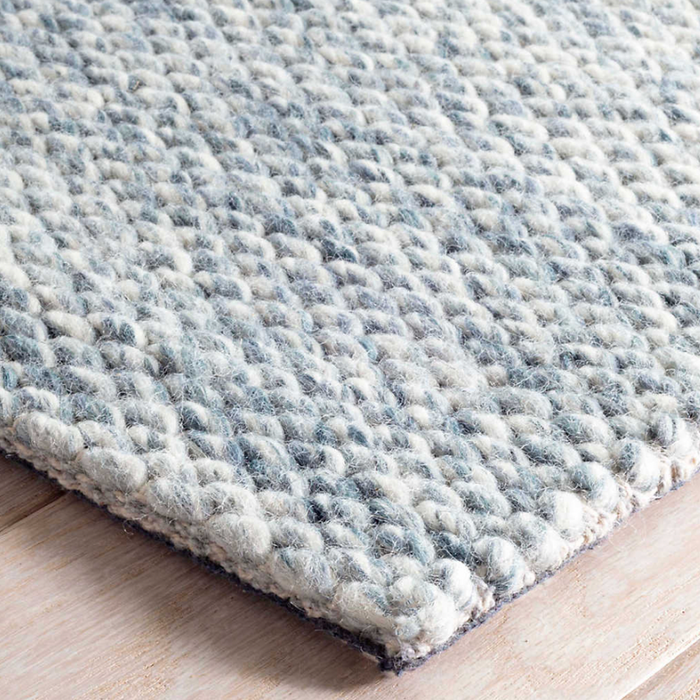 Loggia Woven Wool Rug, Sky