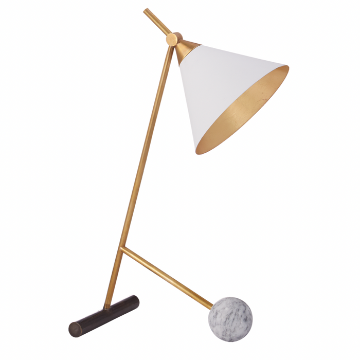 Cleo Table Lamp, White