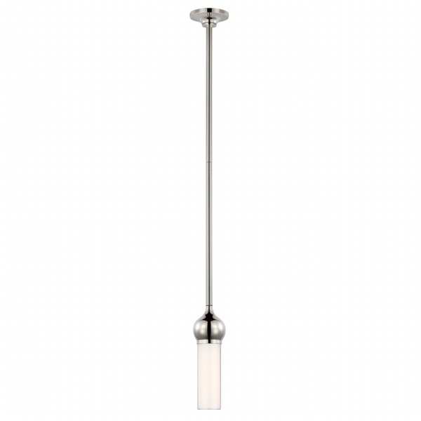 Jeffery Mini Pendant, Polished Nickel