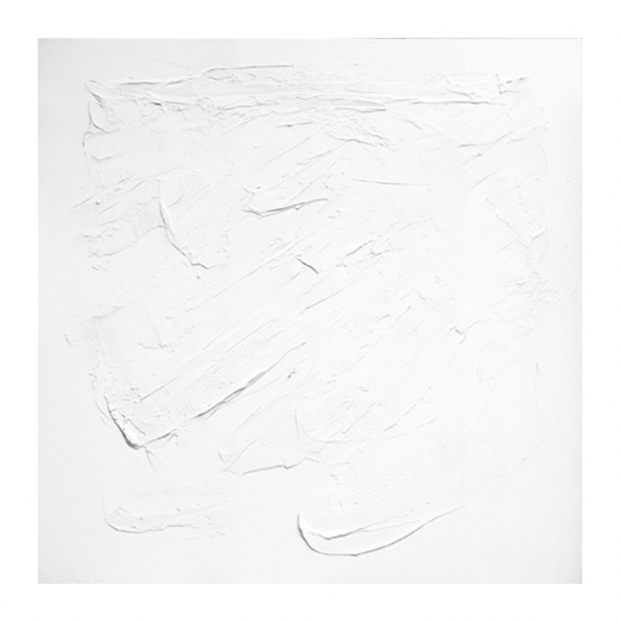 Texture Study in White, 48"W x 48"H