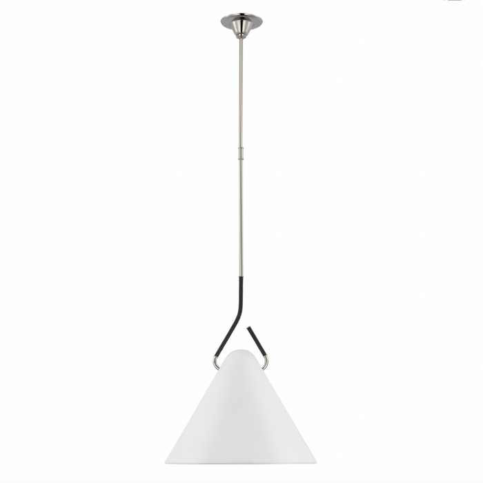 Laken 19" Pendant in Polished Nickel