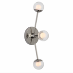Alloway 19" Triple Linear Sconce, Polished Nickel