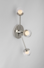 Alloway 19" Triple Linear Sconce, Polished Nickel