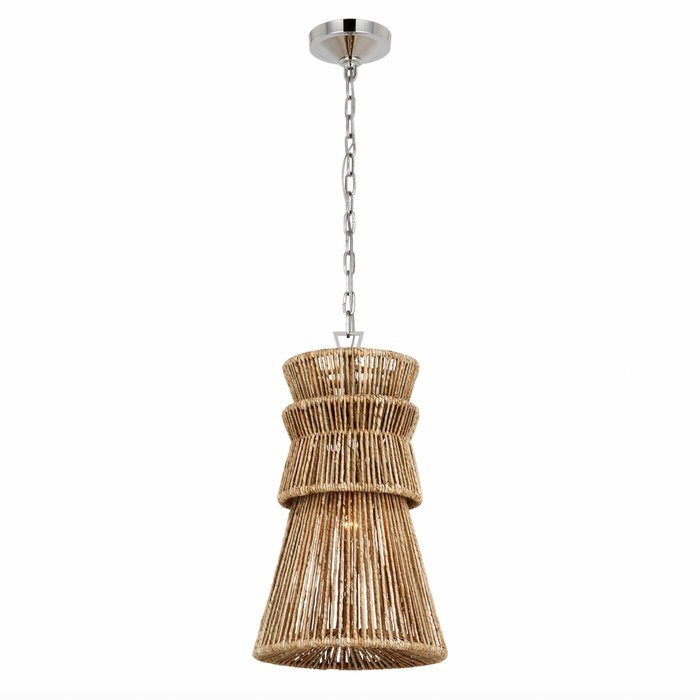 Antigua 13" Pendant, Polished Nickel