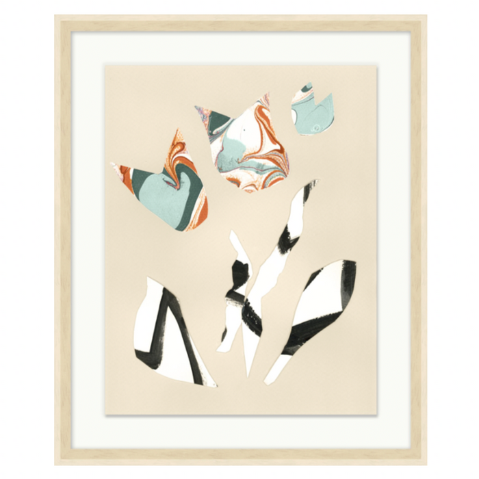 Marbled Tulips 4, 19.25"W x 23.25"H