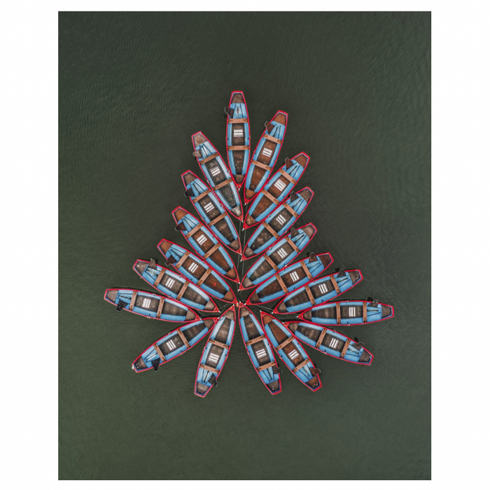 Red Canoes, 46.5"W x 58.5"H