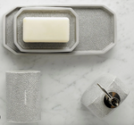 Shagreen Lotion Dispenser, Grey/ Unique