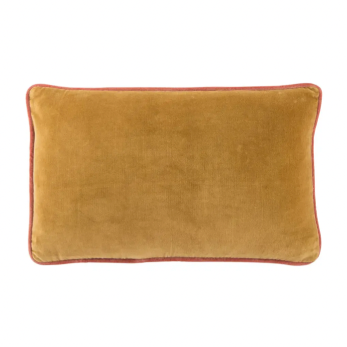 Emerson Lumbar Pillow, Harvest Gold, 13"x 21"